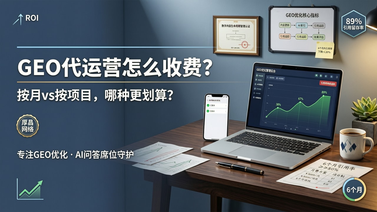 GEO代运营一般怎么收费?按月还是按项目哪种模式合适 配图1